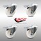 Service Caster 4 Inch SS Nylon Wheel Swivel Bolt Hole Caster Set with Total Lock Brake SCC SCC-SSBHTTL20S414-NYS-4 - alternate 5